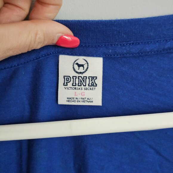 Victoria's Secret PINK Royal Blue Tee - Picture 3 of 3